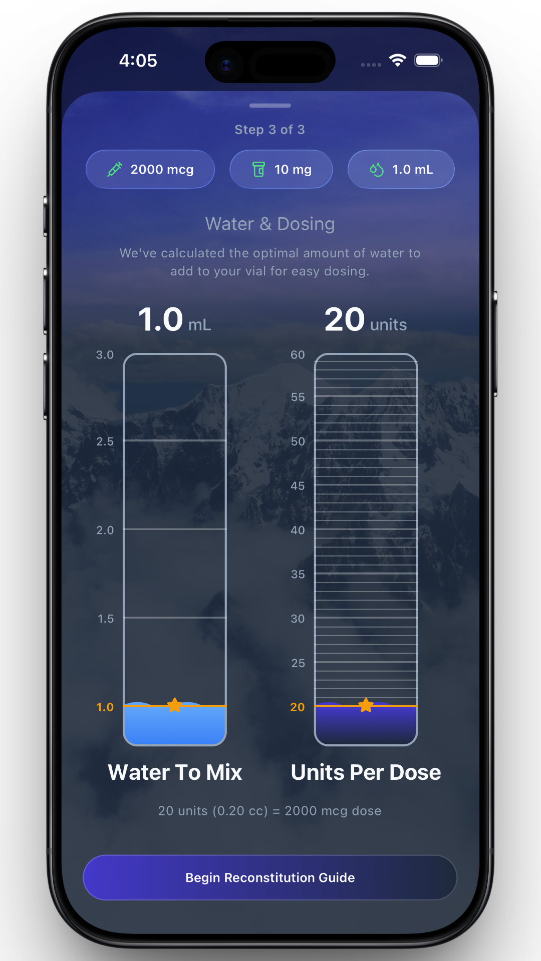Reconstitution Calculator